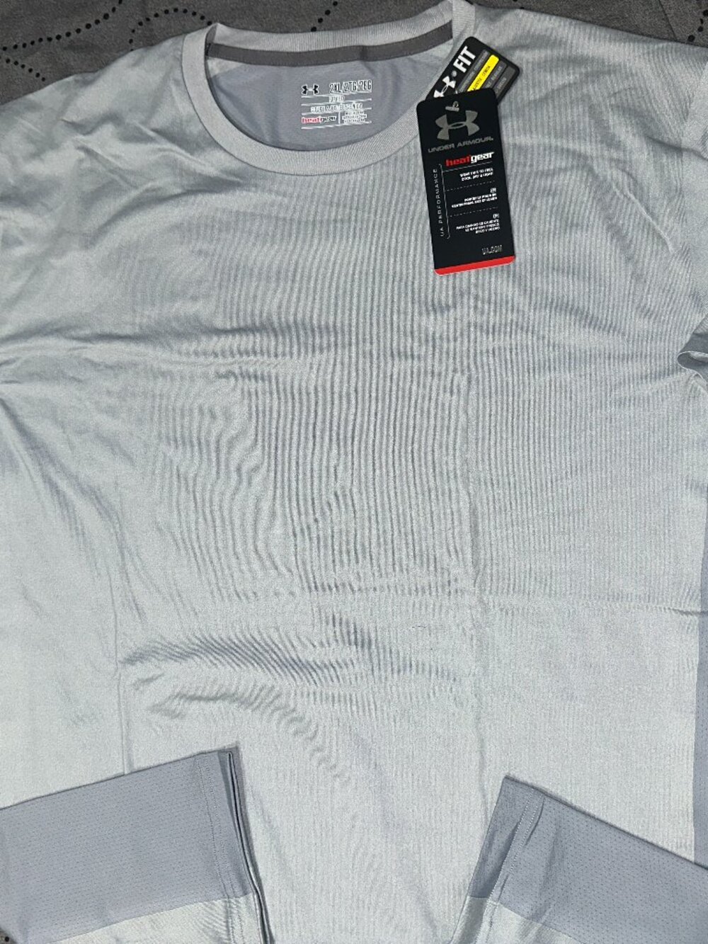 UNDER ARMOUR STATION TECH COOL ZONED #025 GRAY'S SHIRT SIZE 2XL MEN $59.99
